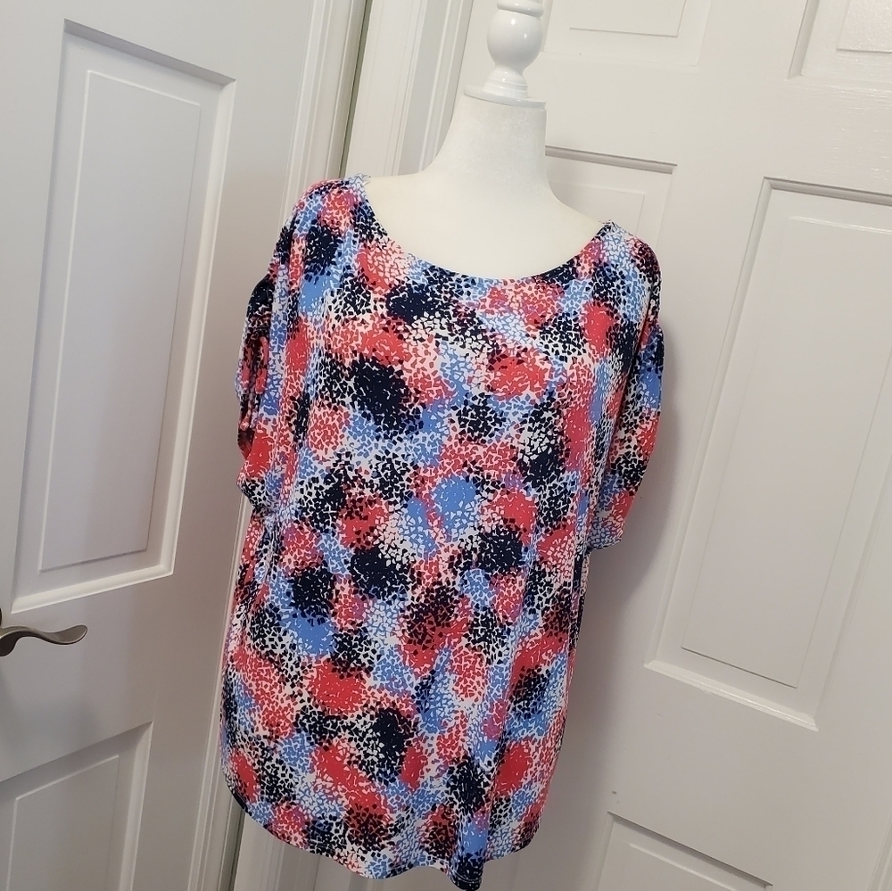 NWT Roz & Ali Colorful Print Size 2X, Retail $32.00, casual